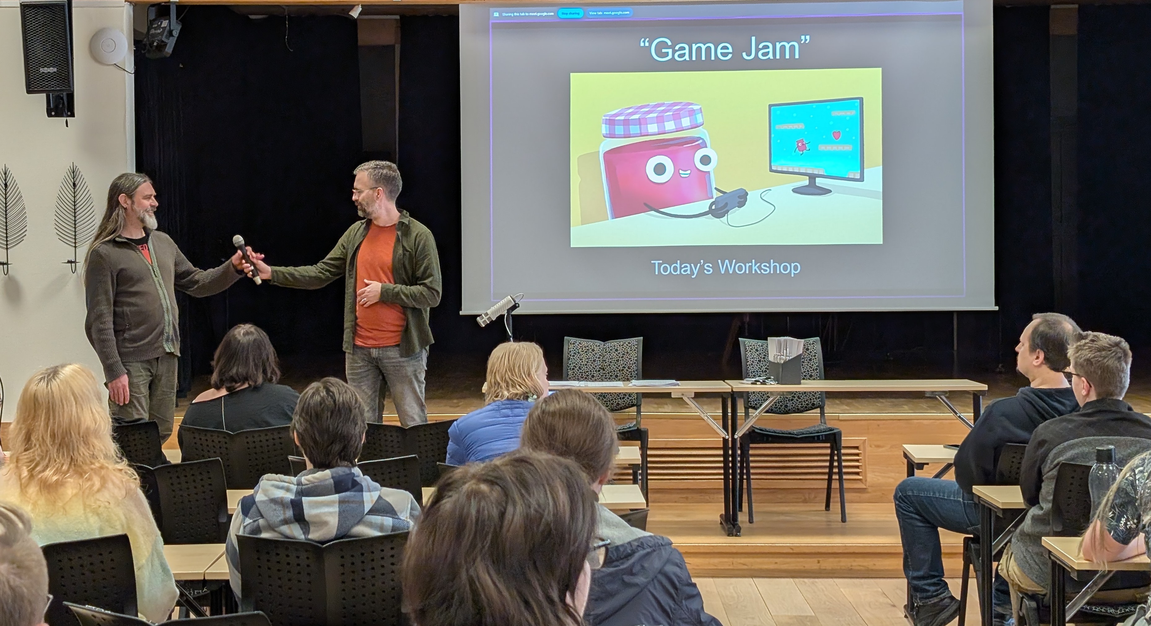 A group of game developers working through a design exercise in a Brian Bartram workshop