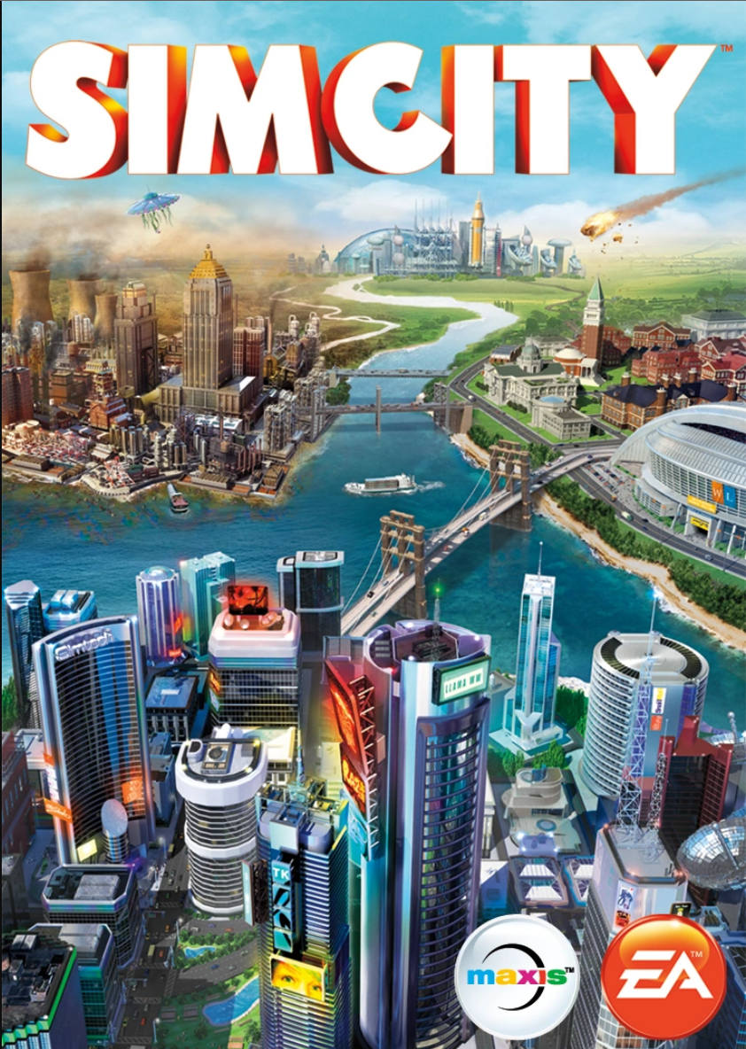 Box art from SimCity (2013)
